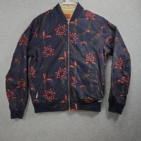 Scotch & Soda Bomber Jacket floral Reversible Medium - Picture 1 of 14